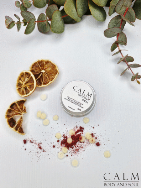 Calm Lip Balm – Tinted, Peppermint (15ml)